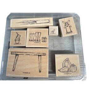 Stampin‎ Up Scene in a Garden Mounted Rubber Stamps